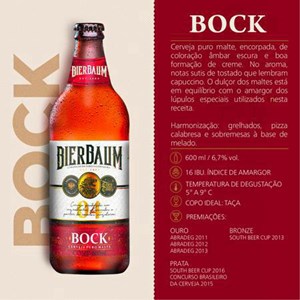 Caixa com 12 Cervejas Bock Bierbaum | Garrafa 600ml