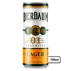 Fardo com 12 Cervejas Lager Bierbaum | Lata 350ml